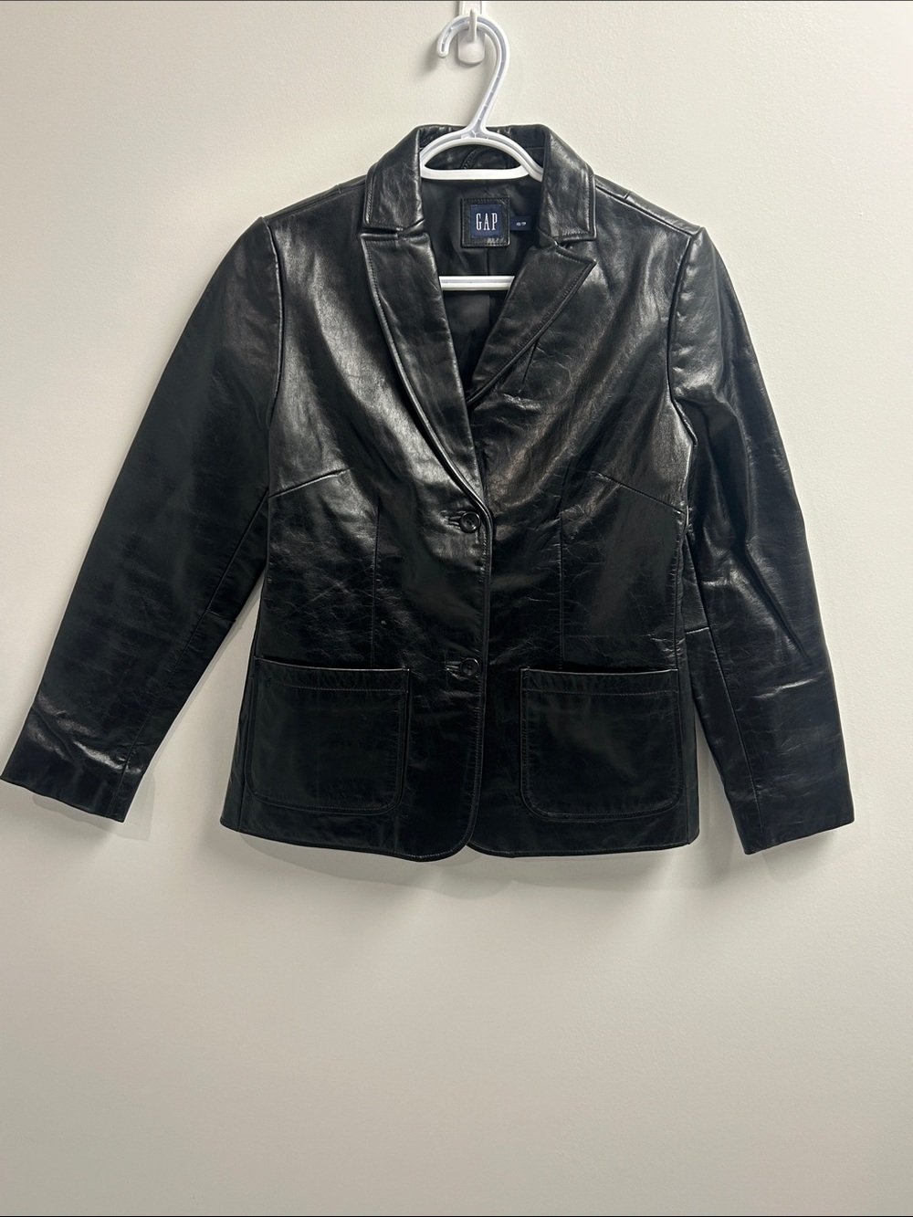 Vintage GAP Black Leather Blazer Jacket